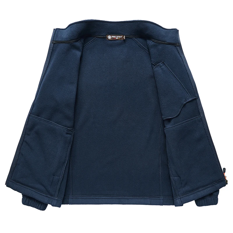 Модная куртка парка пальто Мужская зимняя флисовая верхняя одежда плотная