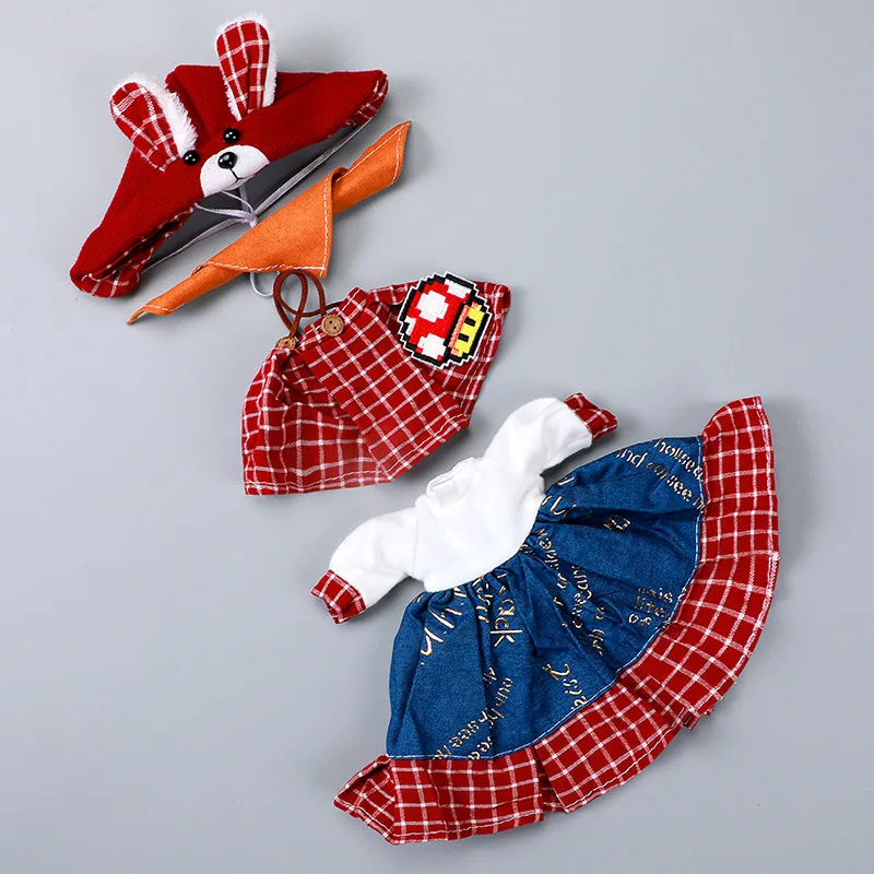 

New 1/6 Bjd Baby Doll Clothes 28 Cm Doll's Jean Pants Dress Accessories Ob24 Clothes Toys for Children Girls