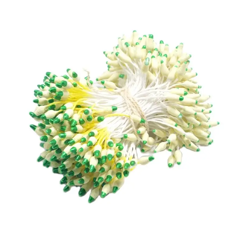 2 мм 300 шт./лот двойные цветные тычинки DIY искусственные мини жемчужины цветочные