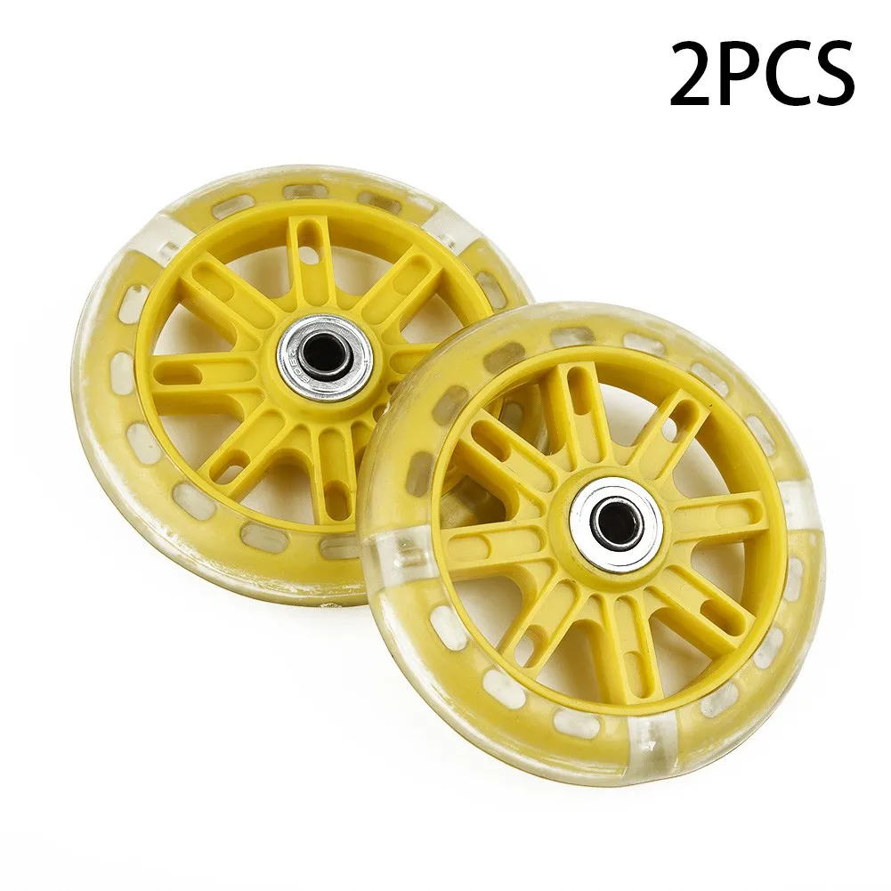 

1 Pair Kids Led Scooter Wheels 120mm Lights Flash ABEC-7 Bearings Skateboard Children Longboard Skate Boards Wheel Cycling Parts