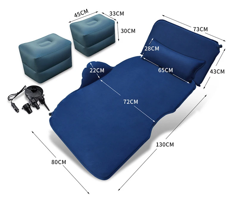 

Vehicle-mounted automatic inflatable bed Car supplies rear sleeping pad cars. SUV back seat sleeping automatic air mattress