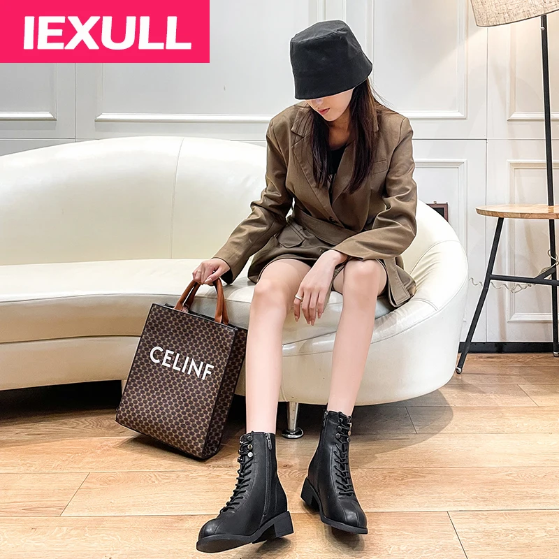 Martin boots women's autumn and winter 2021 new short boots British style thick heel women's boots casual boots