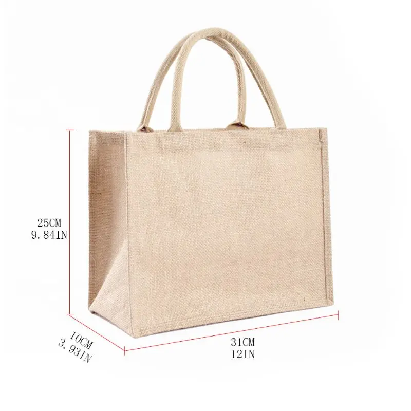 

Women Multifunction Jute Tote Fruit Vegetable Storage Shopping Bag Portable Handbag