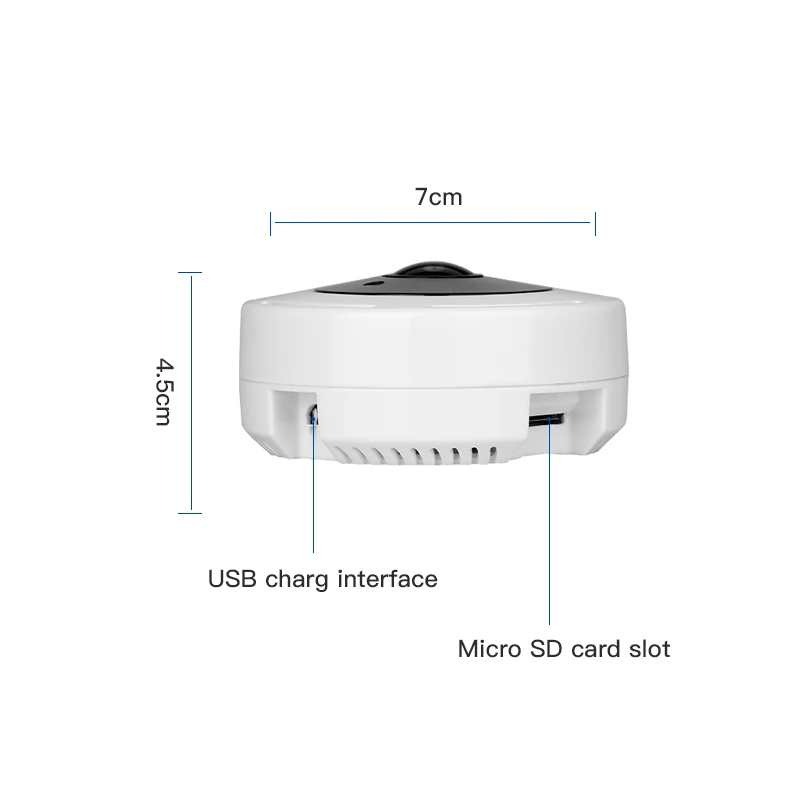 

FEISDA 360 Degree Wifi IP Camera FishEye HD 960P 1.3MP Smart Panoramic IPC P2P Wireless IP Fisheye Camera Security Wifi Camera