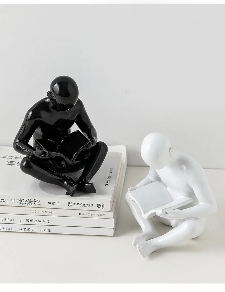 Керамический креативный книжный стол украшение книжная Статуэтка миниатюрные украшения креативные ремесла украшение для дома