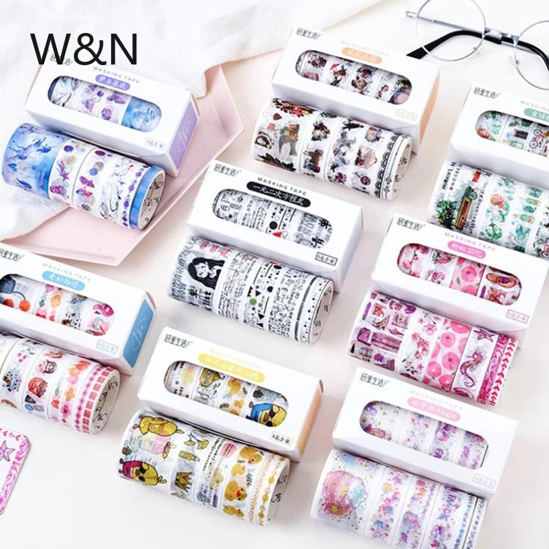 6 шт./корт. Цветок Единорог искусство Украшение скрапбукинг планировщик