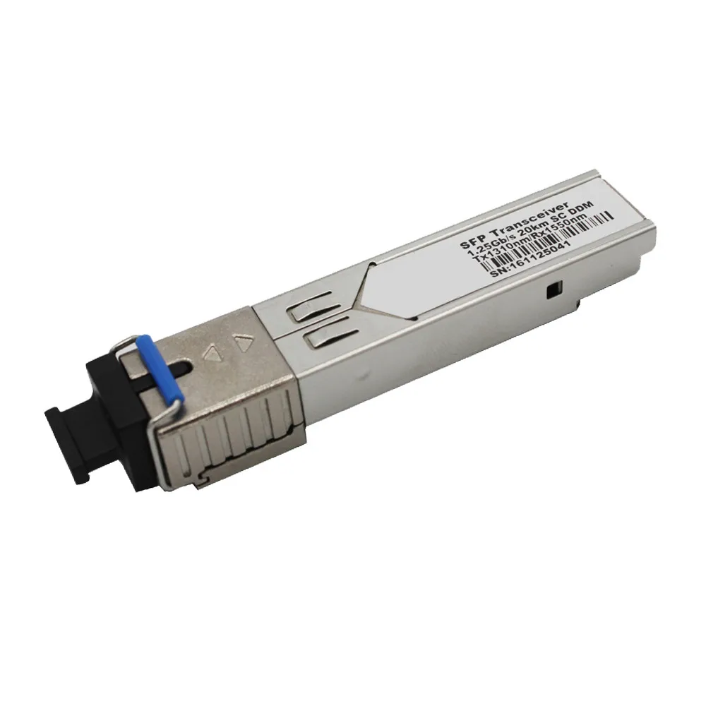 1 25 ГБ/сек. SFP трансивер одноволоконный одномодовый 20 км 1310nm SC DDM | Мобильные