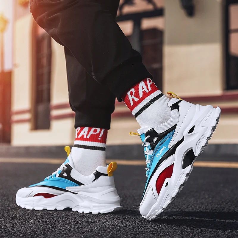 

Black Sneakers Sports Shoes For Men Sport Sneakers Casual Fashion 2020 Men's Leather Sneakers-men's Black White