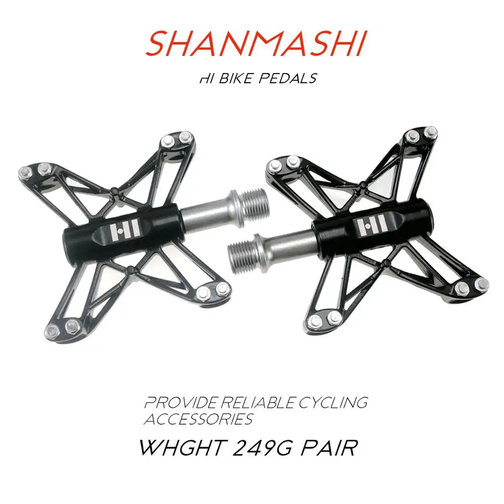 

SHANMASHI Bicycle Bearing Pedal Magnesium Alloy X Shaped Ultralight Mountain Bike BMX Sealed Bearing Pedals For MTB Road Bikes