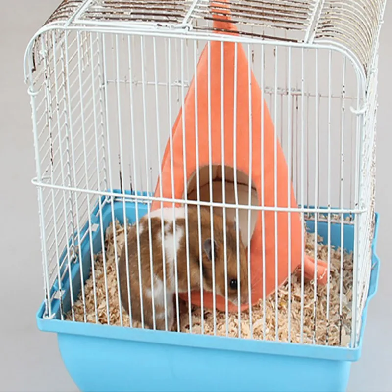 

Супер мягкий короткий плюшевый гамак для маленьких животных милый мультяшный гамак хорошего орнамента для клетки zh1