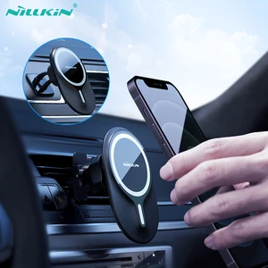 nillkin car phone holder for iphone 13 pro max magnetic phone stand air vent holder in car for iphone 12 car mount phone bracket free global shipping