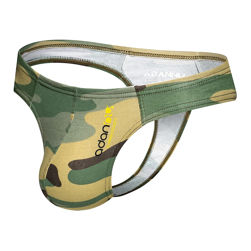 

ADANNU-suspensorio de algodón para hombre, ropa interior Gay, Tanga, Sexy, Cuecas трусы мужские，Men sexy boxes underwear