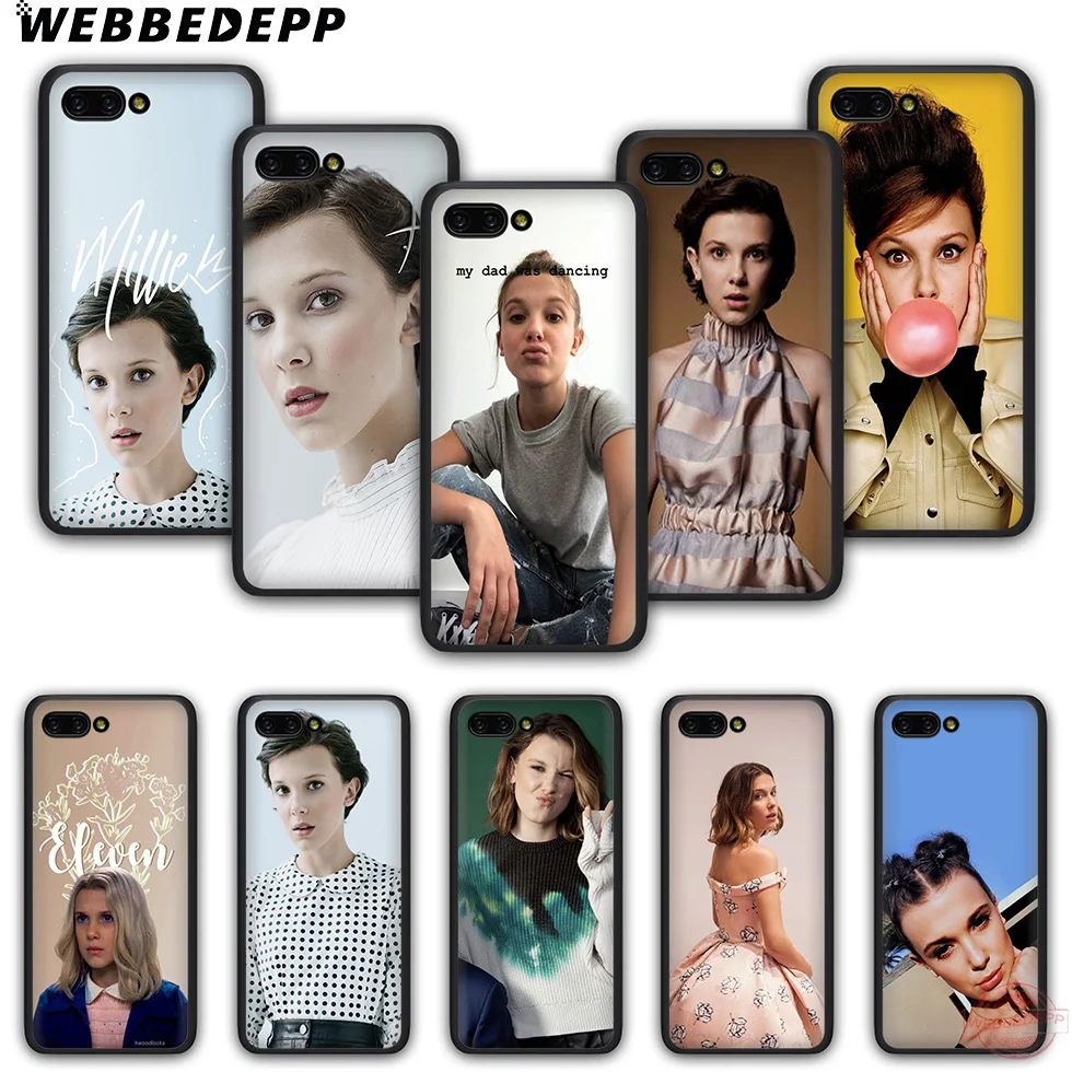 WEBBEDEPP Millie Bobby коричневый Модный мягкий силиконовый чехол для телефона Honor 6A 7X 8X 8C 8A