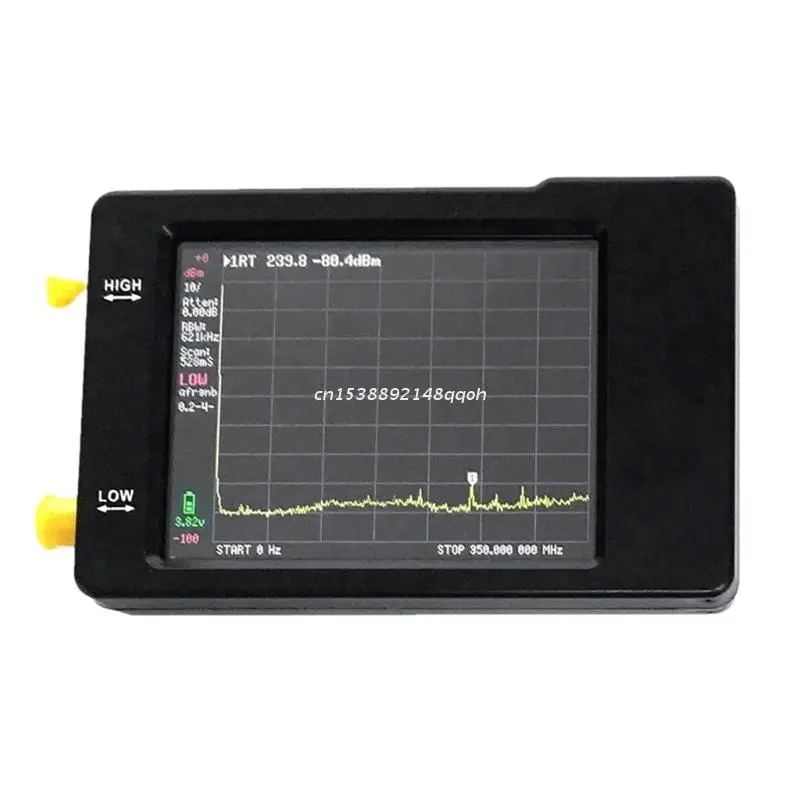 

77JC Handheld Tiny Spectrum Analyzer TinySA 2.8 Inch Display Screen 100kHz to 350MHz