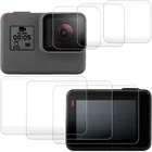 Закаленное стекло HD для GoPro Hero 8, Черная защитная пленка для объектива Gopro8, аксессуары для камеры