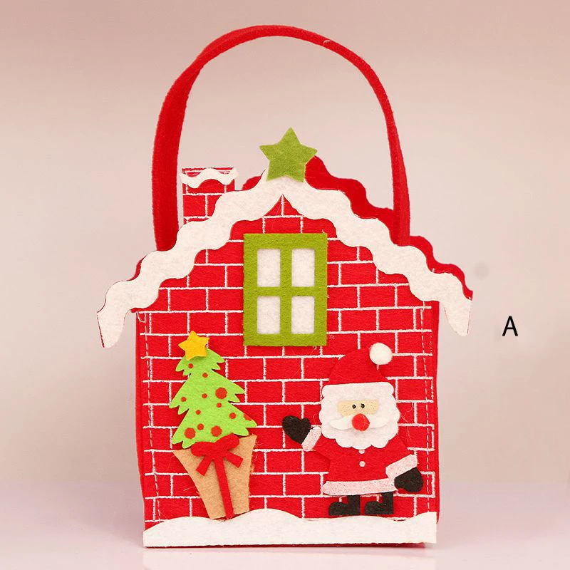 Рождественское печенье конфеты мешок дети подарки Сумочка рождественские