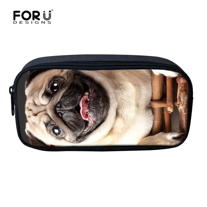 FORUDESIGNS школьный рюкзак для девочек 3 шт. набор рюкзак 3D принт с Мопсом Детский Рюкзак Студенческая Книга сумка Mochila - Цвет: Z3057K
