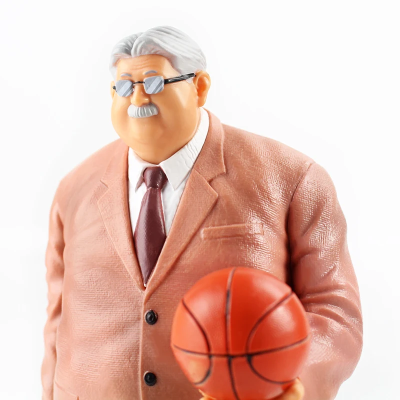 

23cm Slam Dunk Figure Shohoku Basketball Coach Mitsuyoshi Anzai PVC Action Figure Collectible Model Toy