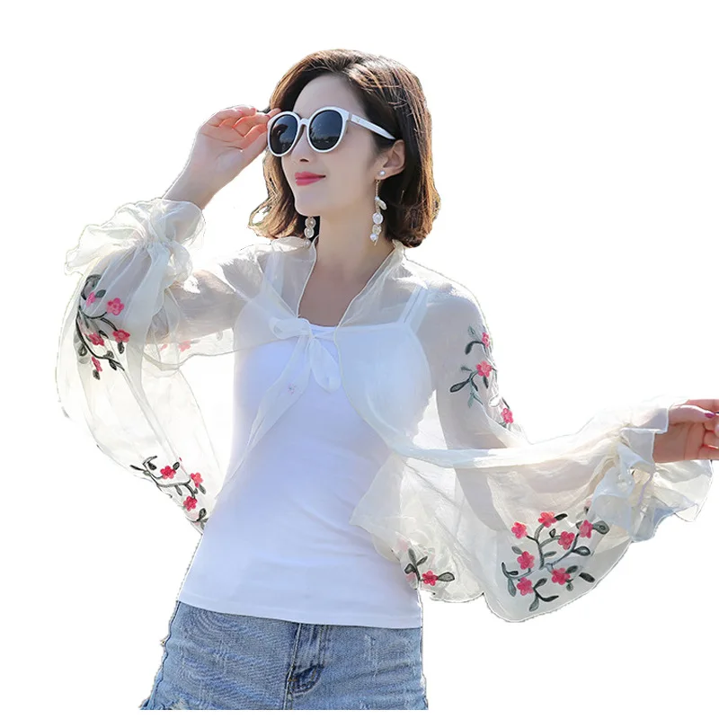 Новые женские два отдельных предмета: Топ без рукавов и шифоновая шаль Защита от