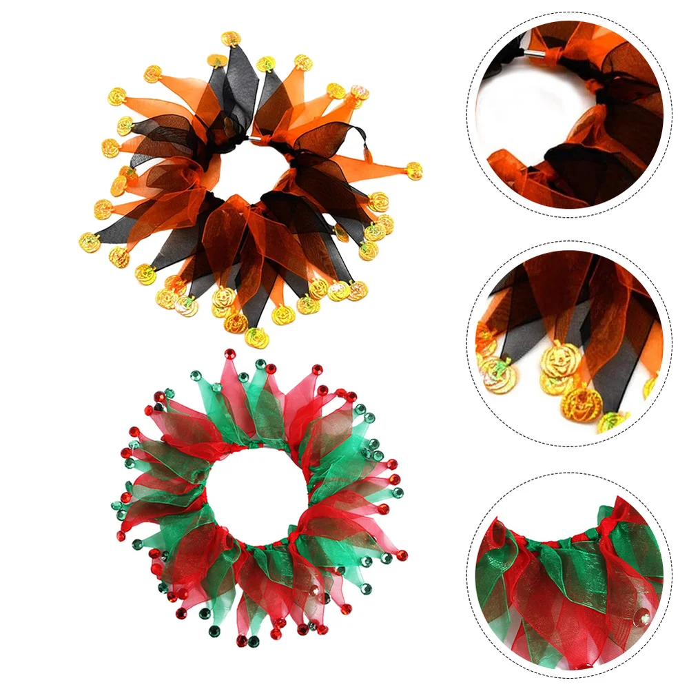 

2Pcs Decorative Pet Neckband Festival Pet Choker Fashionable Duck Collar Gift