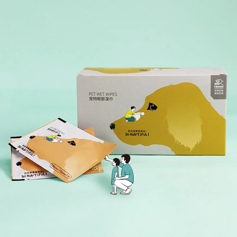 30 шт./лот влажные салфетки для глаз домашних животных собак кошек домашние