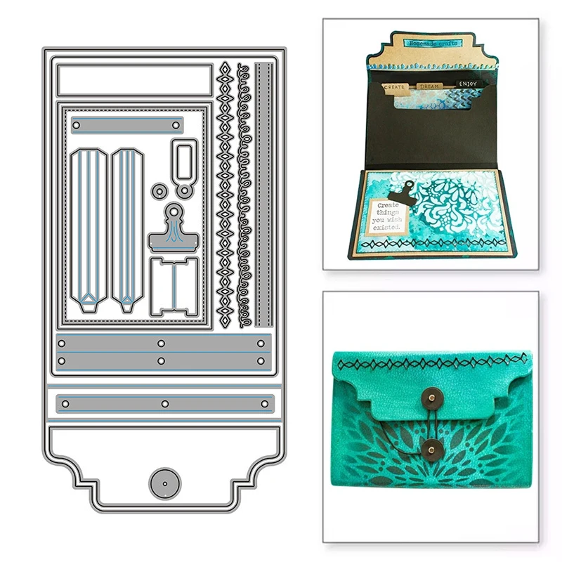 

New Large Loose-Leaf Set Metal Cutting Dies Stamps Dies Scrapbooking Mold Cut Children's Handmade Tools DIY Craft Decoration New