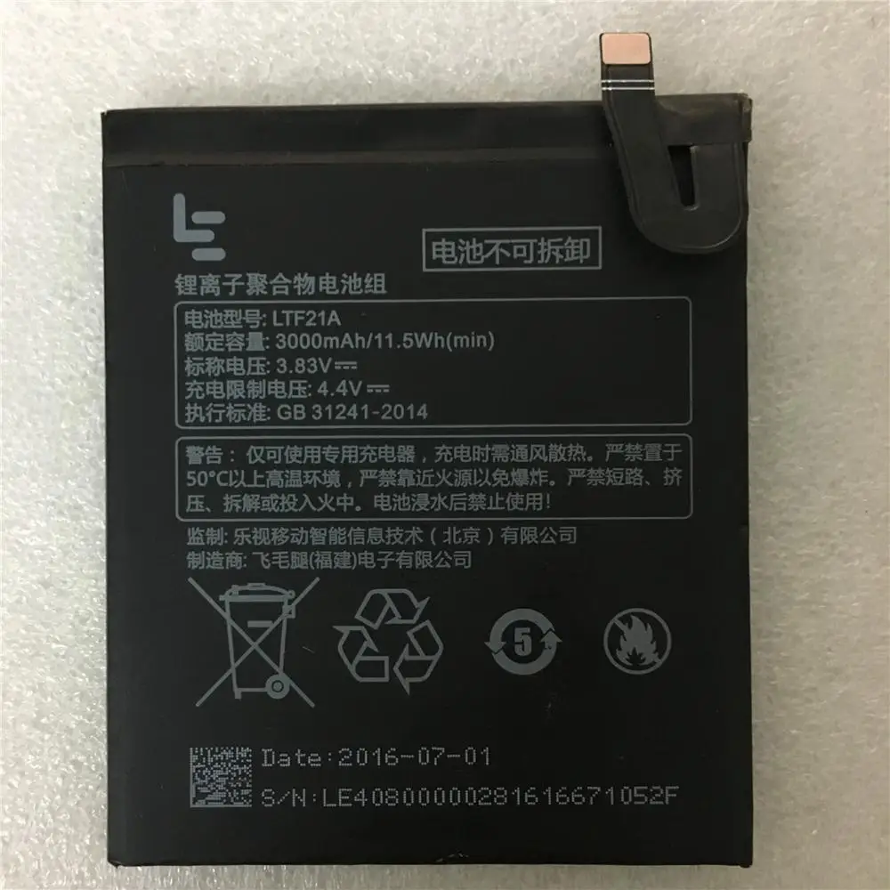 100% реальный 3000mAh LTF21A Аккумулятор для Letv LeEco Le 2 (pro) le 2S S3 X20 X626 X528 X621 X625 X25 X525 X620 X520 X522