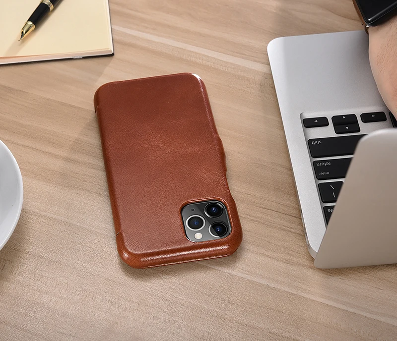 Icarer чехол из натуральной кожи для iPhone 11 Pro Max 6 7 8 Plus XI XR XS MaX Магнитная застежка Ретро Тонкий флип-чехол для телефона