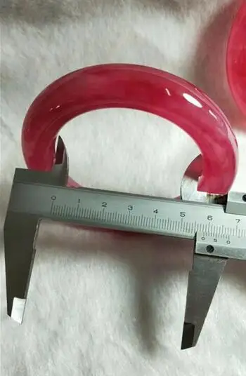 Красивый ручной работы красный нефритовый браслет Жадеит (сертификат