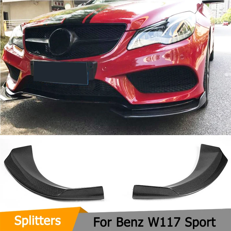 Передние бамперы W117 из углеродного волокна разветвители автомобильные передние