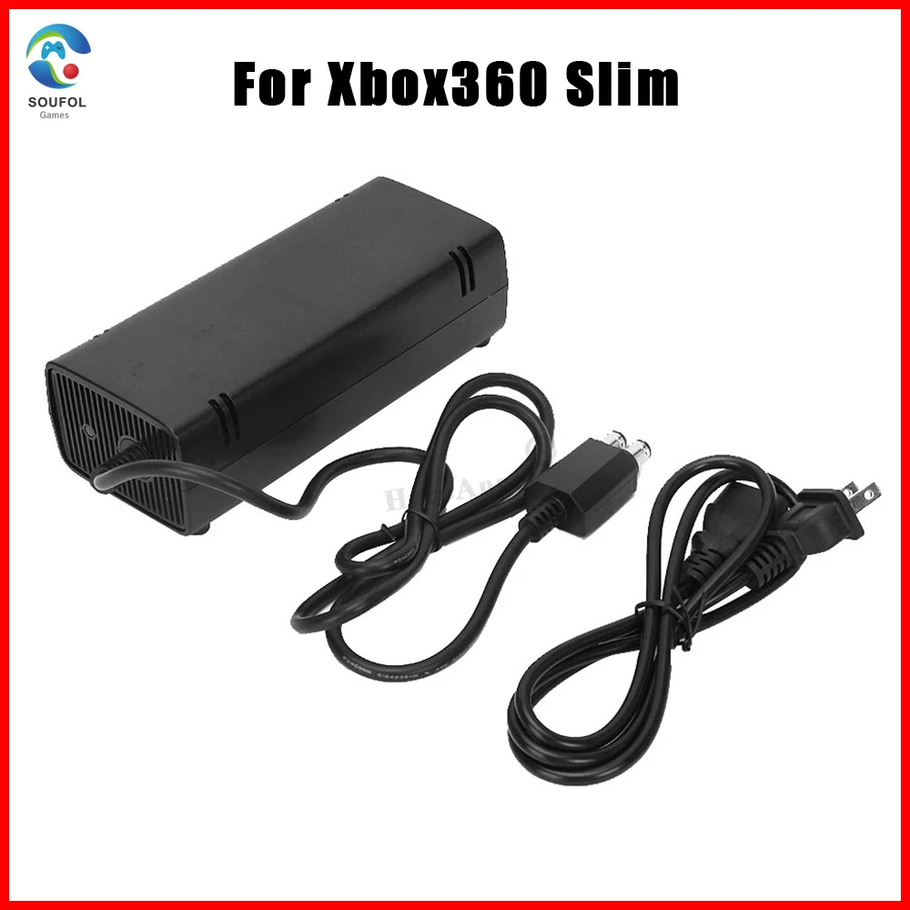 

Для Microsoft XBox 360 X-360 S тонкий 135 Вт Питание адаптер переменного тока Зарядное устройство 220V зарядный кабель Линия EU/US дропшиппинг