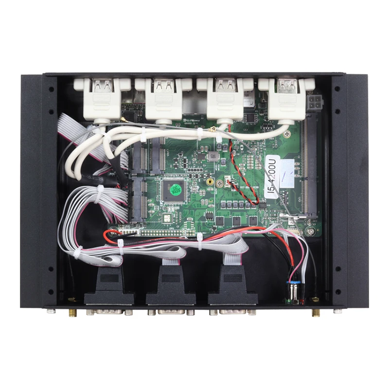 Мини промышленный ПК Kingdel процессор Core i5 i7 Dual LAN 6COM RS232 RS485 RS422 HDMI VGA USB3.0 HTPC Windows 10 Pro |