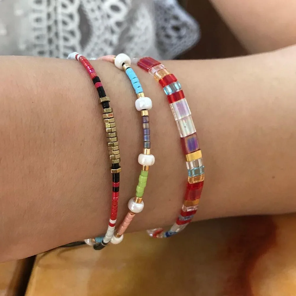 Женский браслет с бусинами Tila летние богемные браслеты в стиле бохо 2019|Браслеты