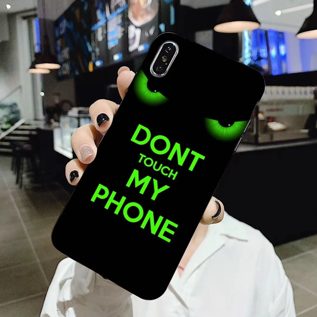 Прочный силиконовый чехол для телефона Don't touch my Phone Для Xiaomi Mi A1 A2 A3 5X 6X 8 9 9t Lite SE Pro