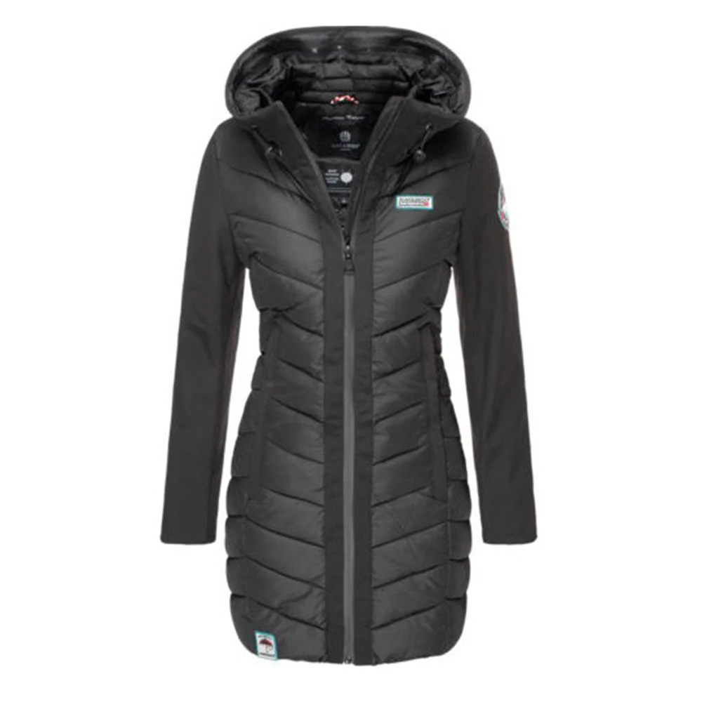 Повседневная куртка с хлопковой подкладкой зима 2019 теплое плотное пальто парка