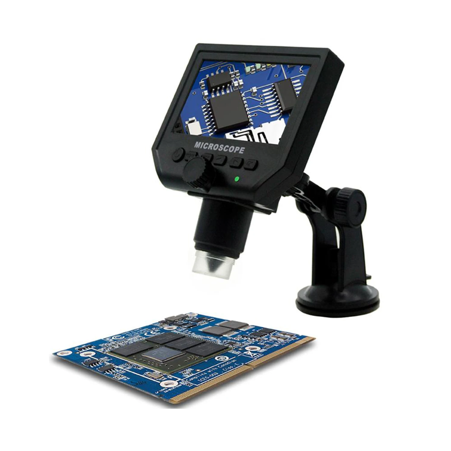 Цифровой микроскоп 1080HD портативный электронный с 4 3 дюймовым ЖК дисплеем и