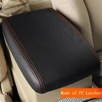 armrest pad pu leather box mat protective cover holster fit for toyota highlander kluger 2008 2013 accessories interior