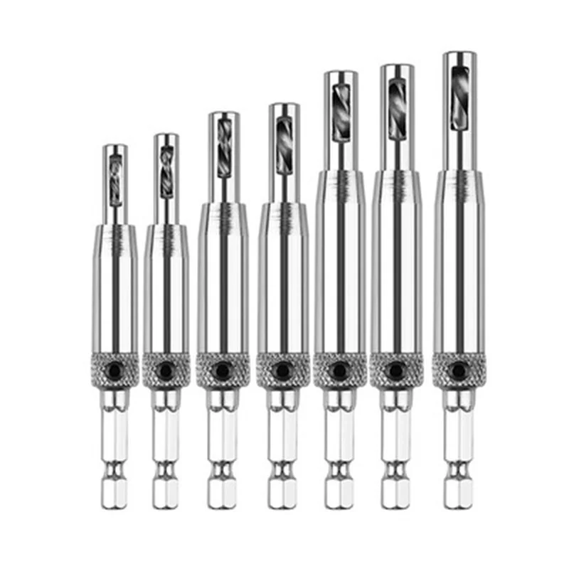 4/7/8/16PCS Woodworking Hole Punch Hinge Drill Door and Window Opener Set Hexagonal Positioning Dril | Инструменты