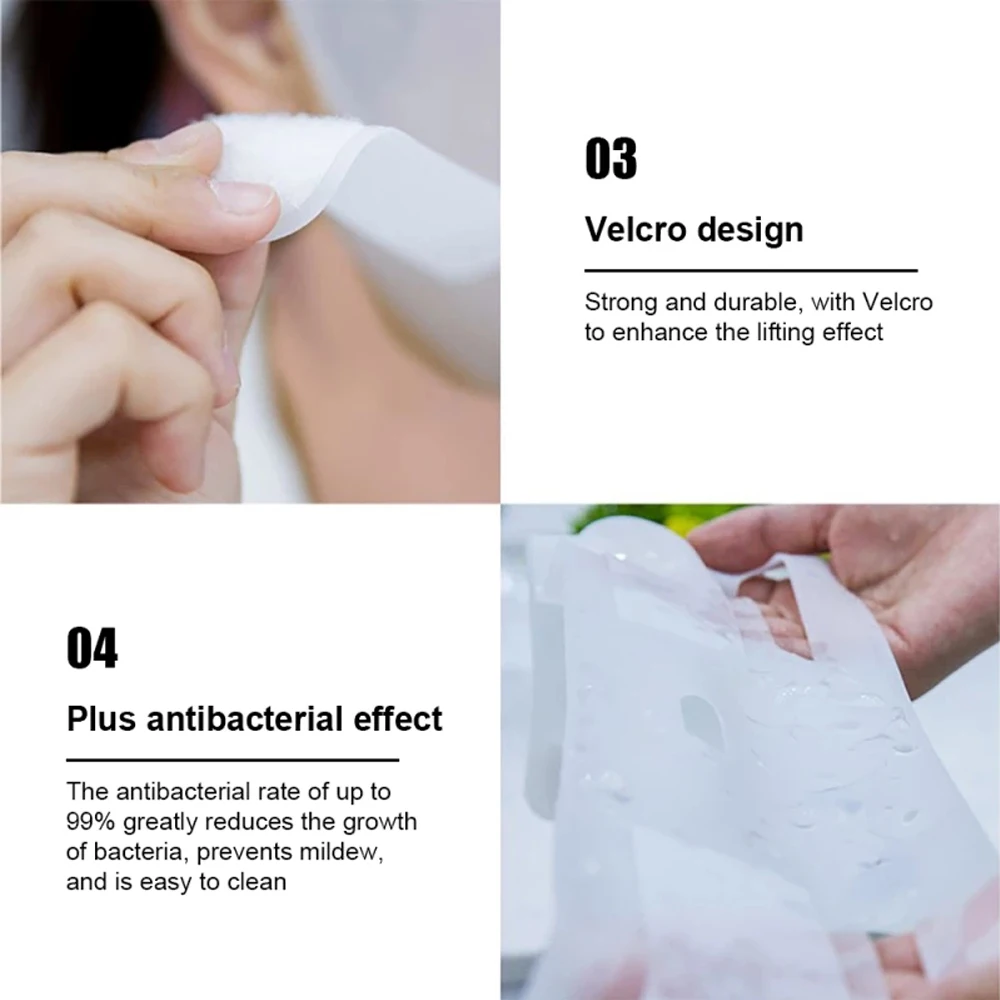 Нано-силиконовый V-образный бандаж для подтяжки подбородка V-образной формы