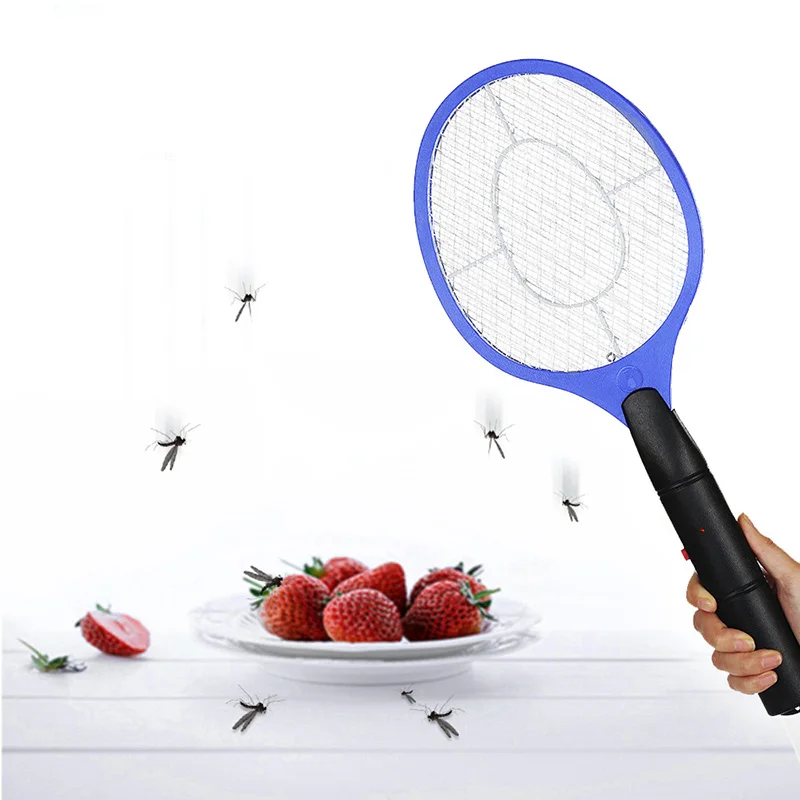 Insect Fly Swatter Racket Electric Hand Held 3 Color Portable Mosquitos Killer Pest Control For Bedroom Outdoor | Дом и сад