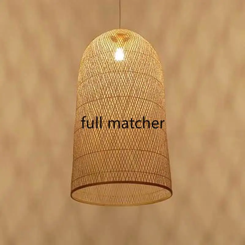 Винтажные подвесные светильники из бамбука деревянные плетеные китайские лампы