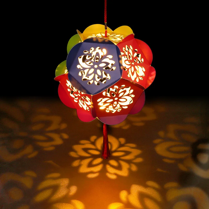 DIY Chinese Palace Retro Style Portable Amazing Blossom Flower Light Lamp Party Glowing Lanterns For Mid-Autumn Festival Gift | Дом и сад