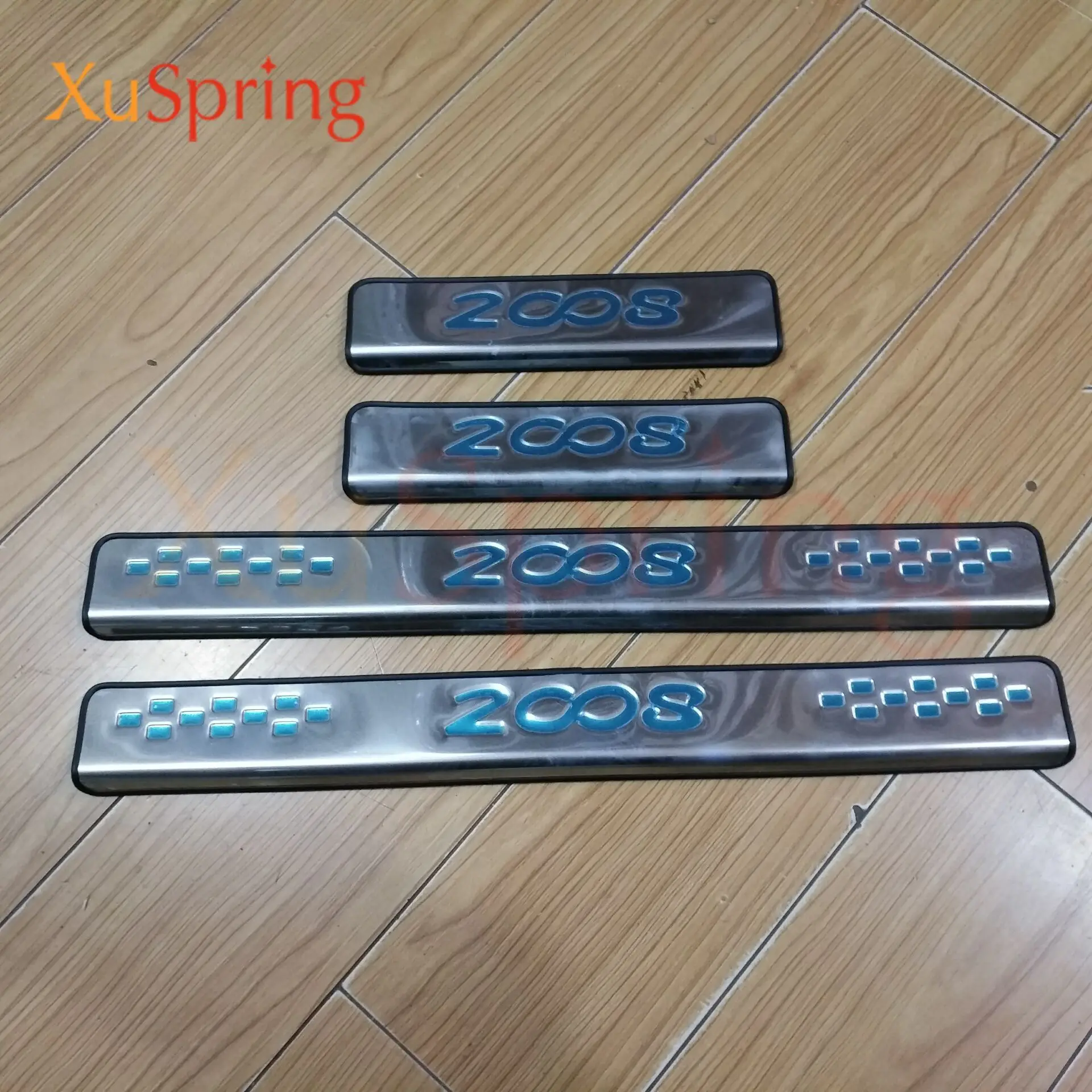 

Car Scuff Plate Door Sill Exterior Trim Welcome Pedal Car accessories For 2013-2020 Peugeot 2008