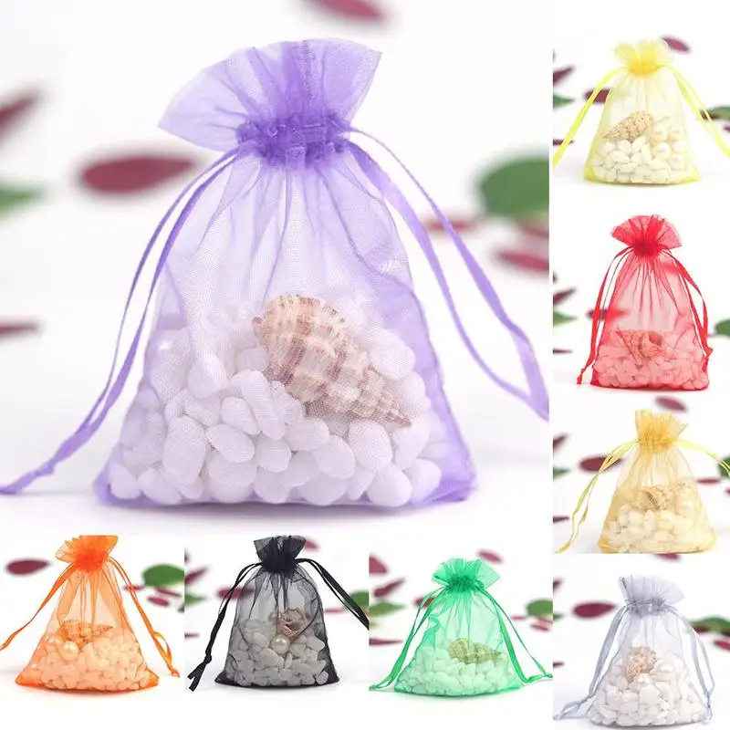 

1PCS/Lot 7x9cm Organza Bags Jewelry Packaging Bags Gift Decoration Wedding Pouches Party Drawable Bags O7H2