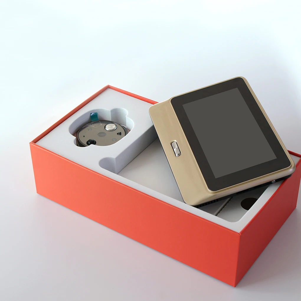 Дверной звонок 5 дюймовый цифровой ЖК экран видео просмотра WiFi инфракрасный