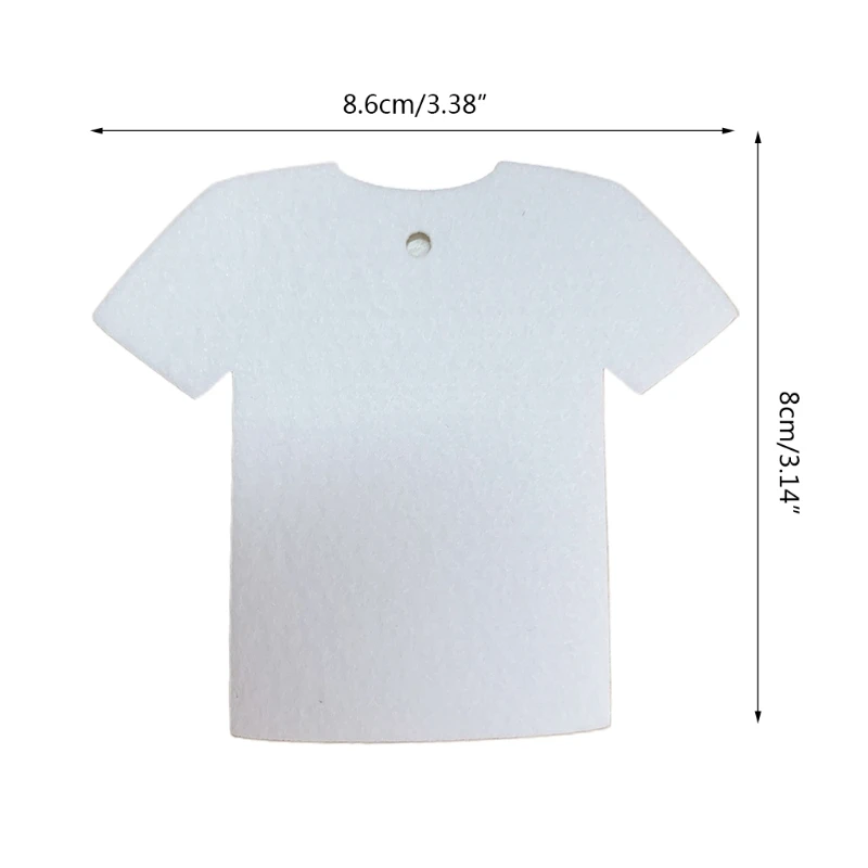 

LXAE 30 Pcs Sublimation Air Freshener Blanks Car Scented Hanging Felt White Fragrant Sheets with 30 Pieces Bags 15 m Elastic for