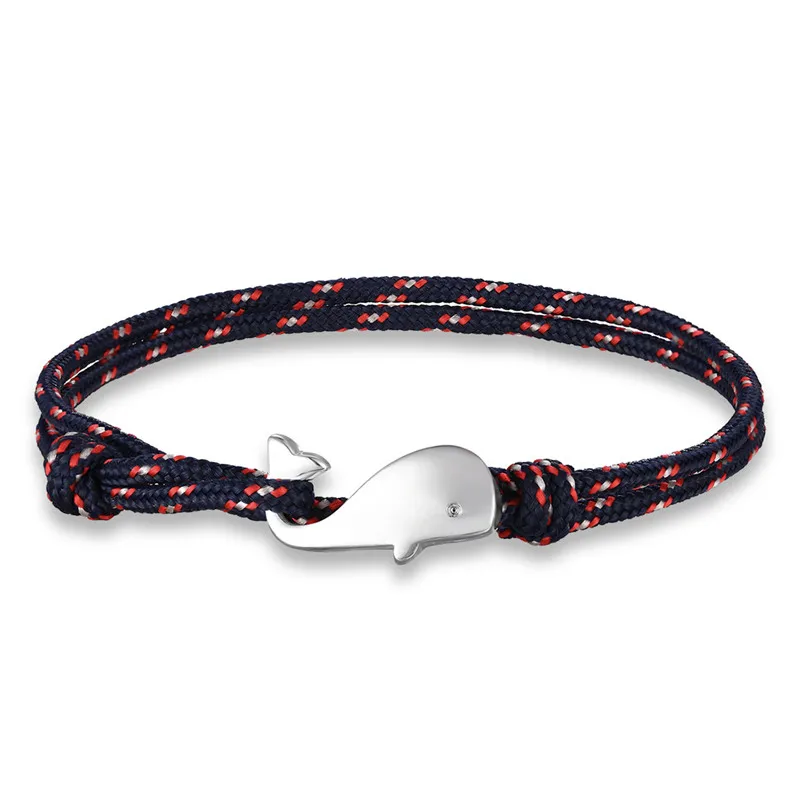 Женский браслет с хвостом милого Кита цепочка якорем подвеска в виде русалки