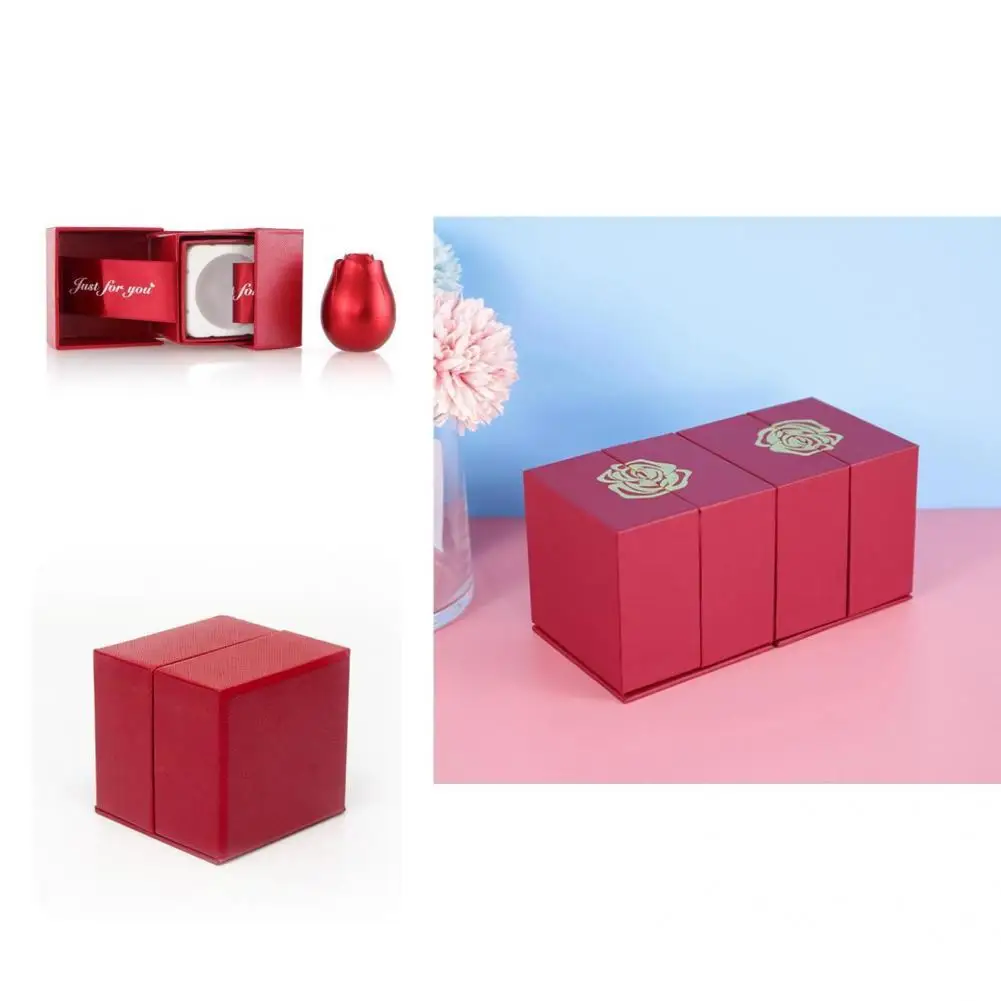 3d Jewelry Box Lightweight Eye-catching  Fancy Stylish Mini Proposal Ring Box
