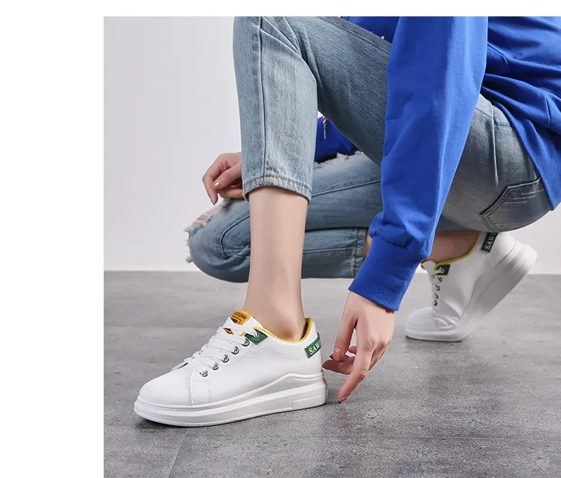 Tenis feminino zapatos mujer; Новинка года; женская обувь для тенниса; теннисные кроссовки на плоской подошве; Basket Femme; спортивная обувь; Tenis Plataforma 7