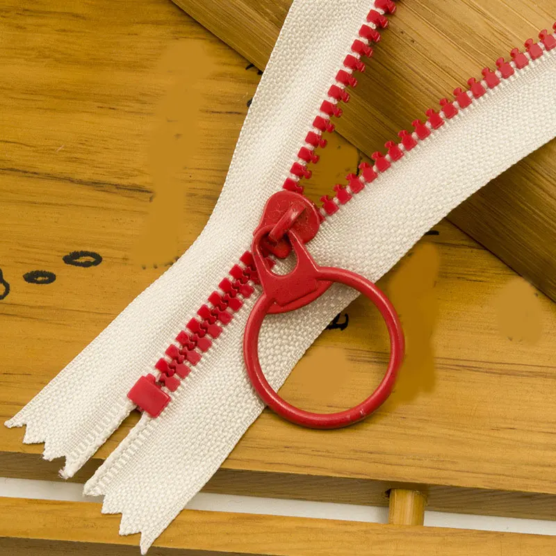 Пластиковые молнии с закрытым концом 15 35 см Натяжное кольцо молния слайдер